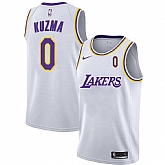 Lakers 0 Kyle Kuzma White 2020-2021 New City Edition Nike Swingman Jerseys Dyin,baseball caps,new era cap wholesale,wholesale hats